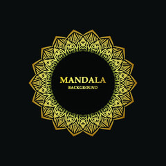 mandala background  gold color design