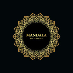 mandala background  gold color design