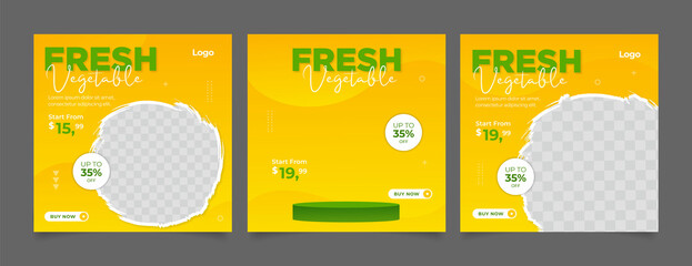 Social Media Post for Food Promotion offer poster, Healthy Food Social Media Banner and Post.	