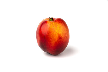 peach on white background isolate
