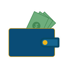 Wallet icon vector illustration with editable file