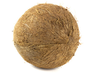 Fresh coconut isolated on white background
