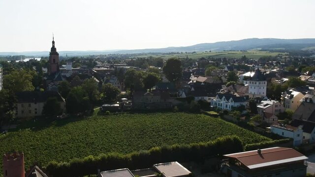 Luftaufnahme.  Rhein. Hessen. Deutschland. 