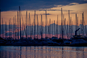 HAfen im Sonnenuntergang