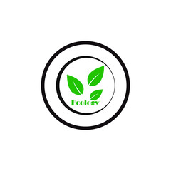 Green Ecology logo icon vector
