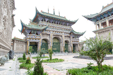 Chinese Sufi Mosque Ling Ming Tang in the city of Lanzhou, Gansu, China