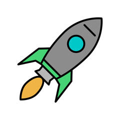 Obraz premium Rocket launcher icon