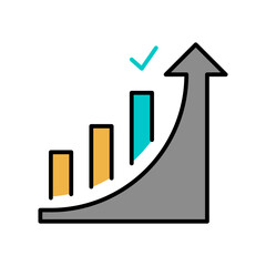 Growth chart icon