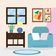 comfy house livingroom scene
