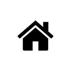 Fototapeta na wymiar Home or house page thin line icon in solid black. Return to home page concept. Trendy flat isolated symbol, sign for: illustration, logo, mobile, app, emblem, design, web, ui, ux, gui. Vector EPS 10