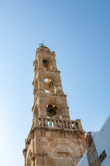 Obraz premium The Church of Panagia Lindos in Rhodes, Greece