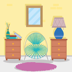 house drawers and chair