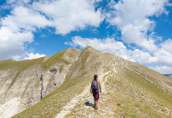 Monte Bove in Ussita (Italy) - The landscape summit of Mount Bove, nord and sud, in Marche region...