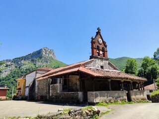 Santa Maria de Viego Church, Viego village, Ponga municipality, Asturias, Spain. Ponga Natural Park