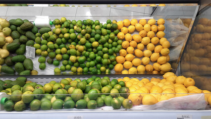 Lemon displayed in showcase
