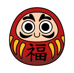 Isolated asian culture figure Neko character Vector illustration