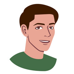 Isolated avatar of a man Vector illustration