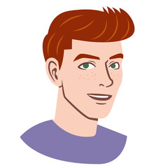 Isolated avatar of a man Vector illustration