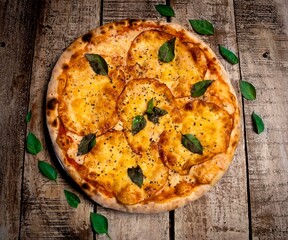 pizza 4 quesos