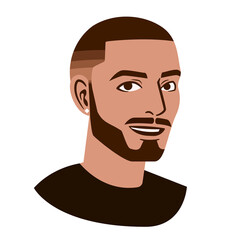Isolated avatar of an afro american man Vector illustration