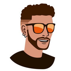 Isolated avatar of a man Vector illustration