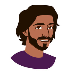 Isolated avatar of a man Vector illustration