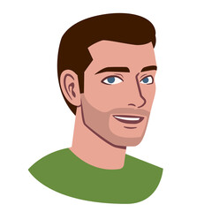 Isolated avatar of a man Vector illustration