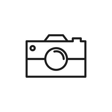 Photo Camera Icon. Vector Illustration