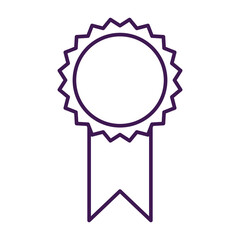 Isolated gold medal icon First place Vector illustration