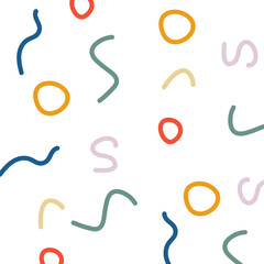 Obraz premium Abstract color geometric seamless pattern background for decoration and ornament.