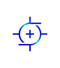 Creative Cross online vector logo template 