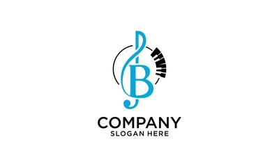 INITIAL B Design a creative logo for a music band
