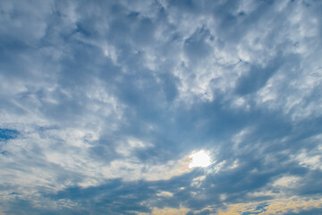 黄昏時の雲