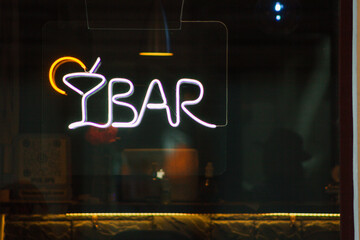 neon sign bar cocktail showcase club restaurant
