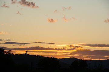 美しい夕暮れの空
