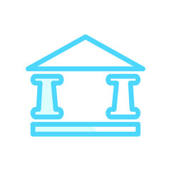 Illustration Vector Graphic of Bank Building icon