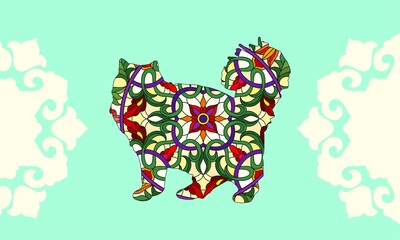 Colorful Cat Mandalas for coloring book. Decorative round ornaments. Unusual flower shape. Oriental vector, Anti-stress therapy patterns. Weave design elements. Yoga logos Vector