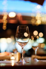 evening serving of a luxury restaurant