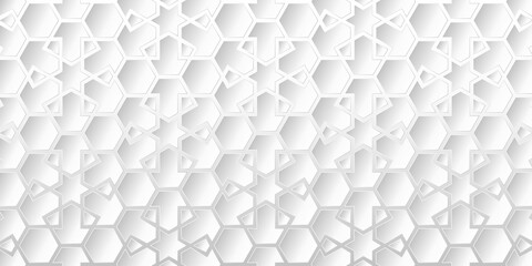  Abstract geometric seamless pattern vintage art deco luxury with white and gray elegant traditional background