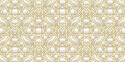  Abstract geometric pattern golden vintage art deco luxury of white and gray with gold lines background