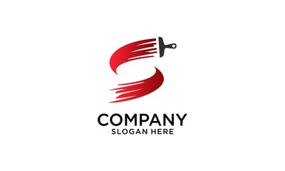 INITIAL S LOGO DESIGN CREATIVE FOR PAINTING COMPANY