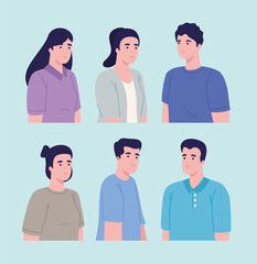 group of six persons