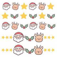 クリスマスのラインセット