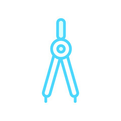 Illustration Vector Graphic of Drawing Compass icon