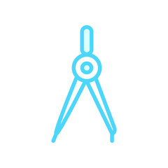 Illustration Vector Graphic of Drawing Compass icon