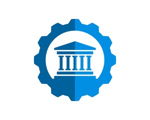 Mechanical gear with law house of justice inside