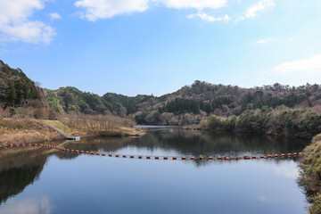 Fototapeta na wymiar 笹川湖（千葉県君津市）