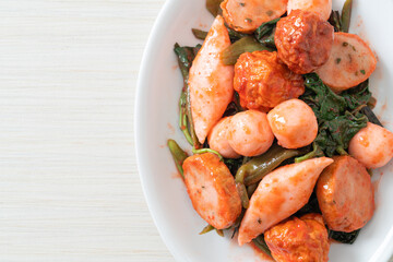  Stir Fried Fish Balls with Yentafo Sauce