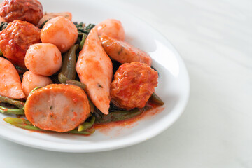  Stir Fried Fish Balls with Yentafo Sauce