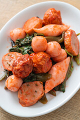 Stir Fried Fish Balls with Yentafo Sauce